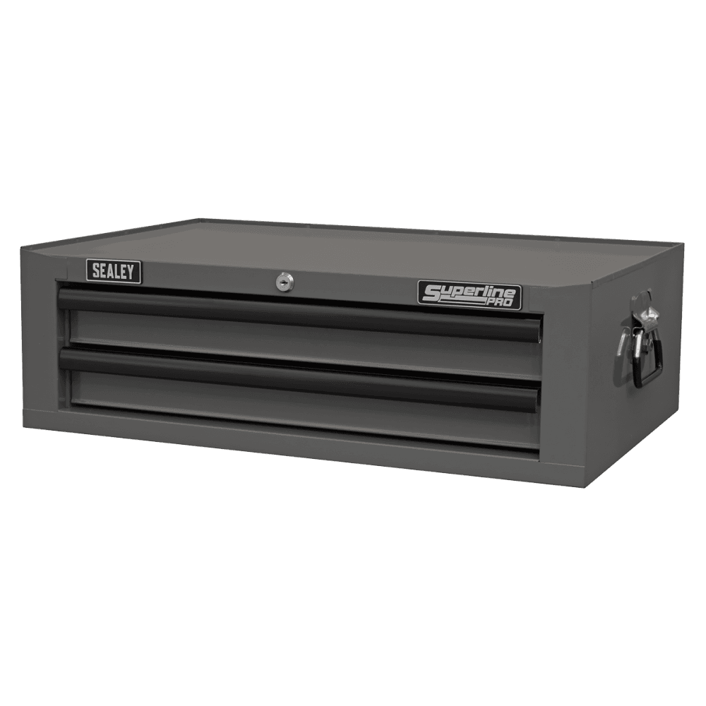 Superline PRO Mid-Box Tool Chest 2 Drawer - Grey/Black Model No- AP26029TG