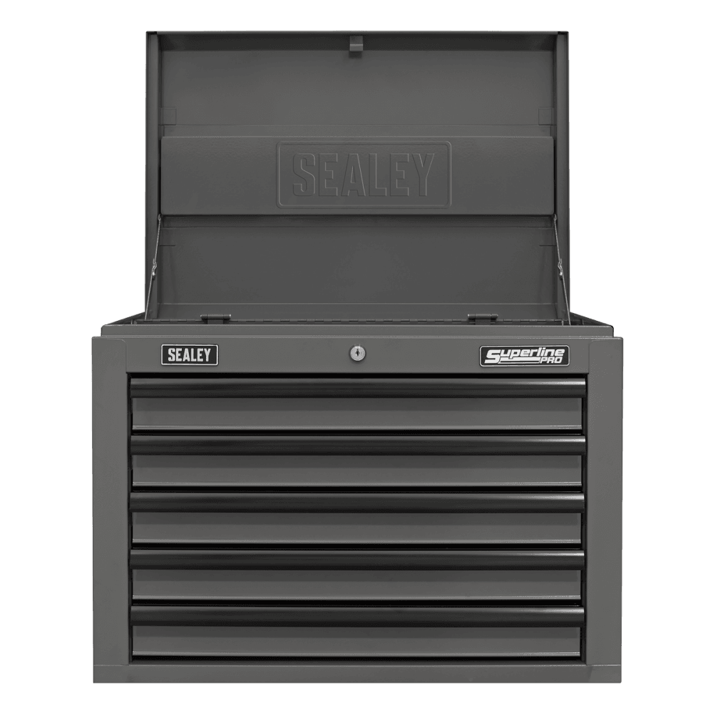 Superline PRO Topchest 5 Drawer - Grey/Black Model No- AP26059TG