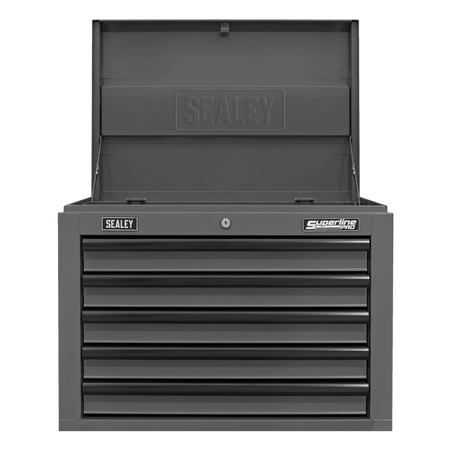Superline PRO Topchest 5 Drawer - Grey/Black Model No- AP26059TG