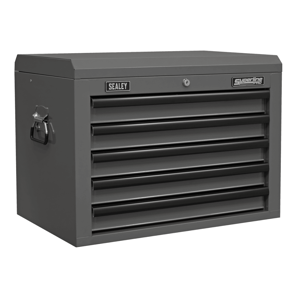 Superline PRO Topchest 5 Drawer - Grey/Black Model No- AP26059TG