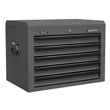Superline PRO Topchest 5 Drawer - Grey/Black Model No- AP26059TG
