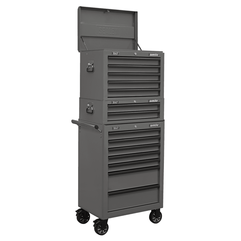 Superline PRO Topchest 5 Drawer - Grey/Black Model No- AP26059TG