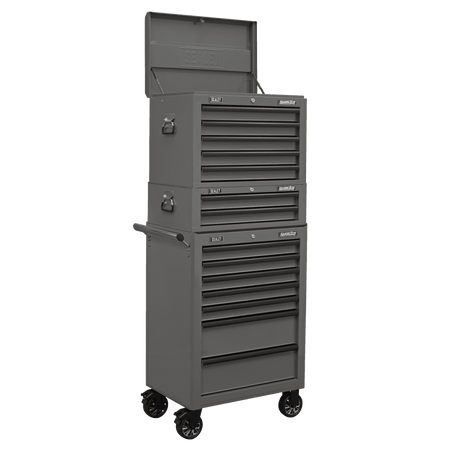 Superline PRO Topchest 5 Drawer - Grey/Black Model No- AP26059TG