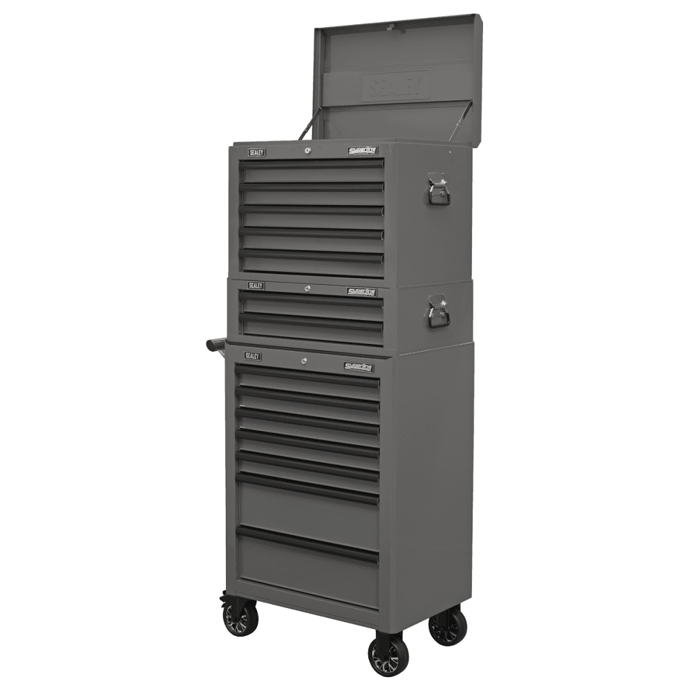 Superline PRO Topchest 5 Drawer - Grey/Black Model No- AP26059TG
