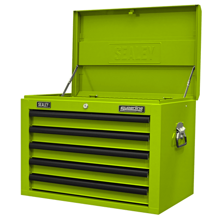 Superline PRO Topchest 5 Drawer - Green/Black Model No- AP26059THV