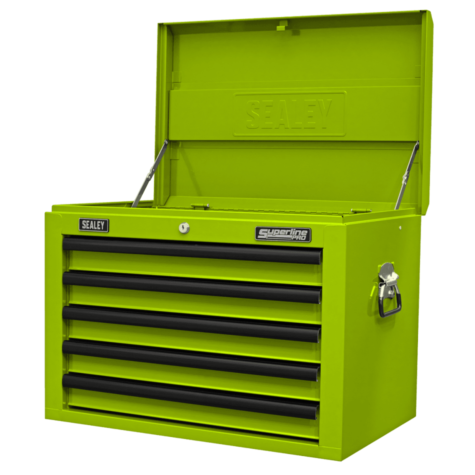 Superline PRO Topchest 5 Drawer - Green/Black Model No- AP26059THV