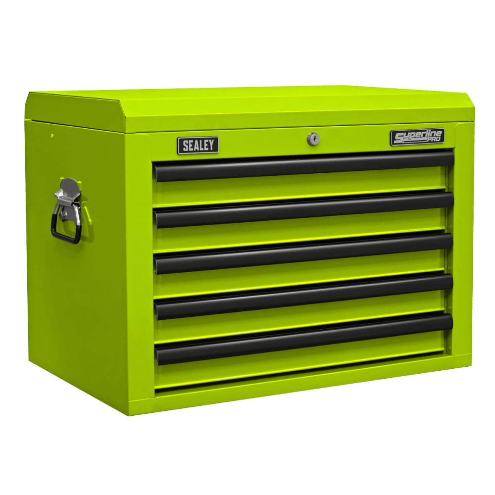 Superline PRO Topchest 5 Drawer - Green/Black Model No- AP26059THV