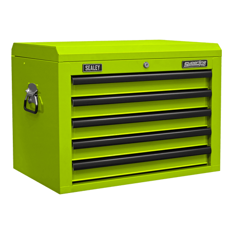 Superline PRO Topchest 5 Drawer - Green/Black Model No- AP26059THV