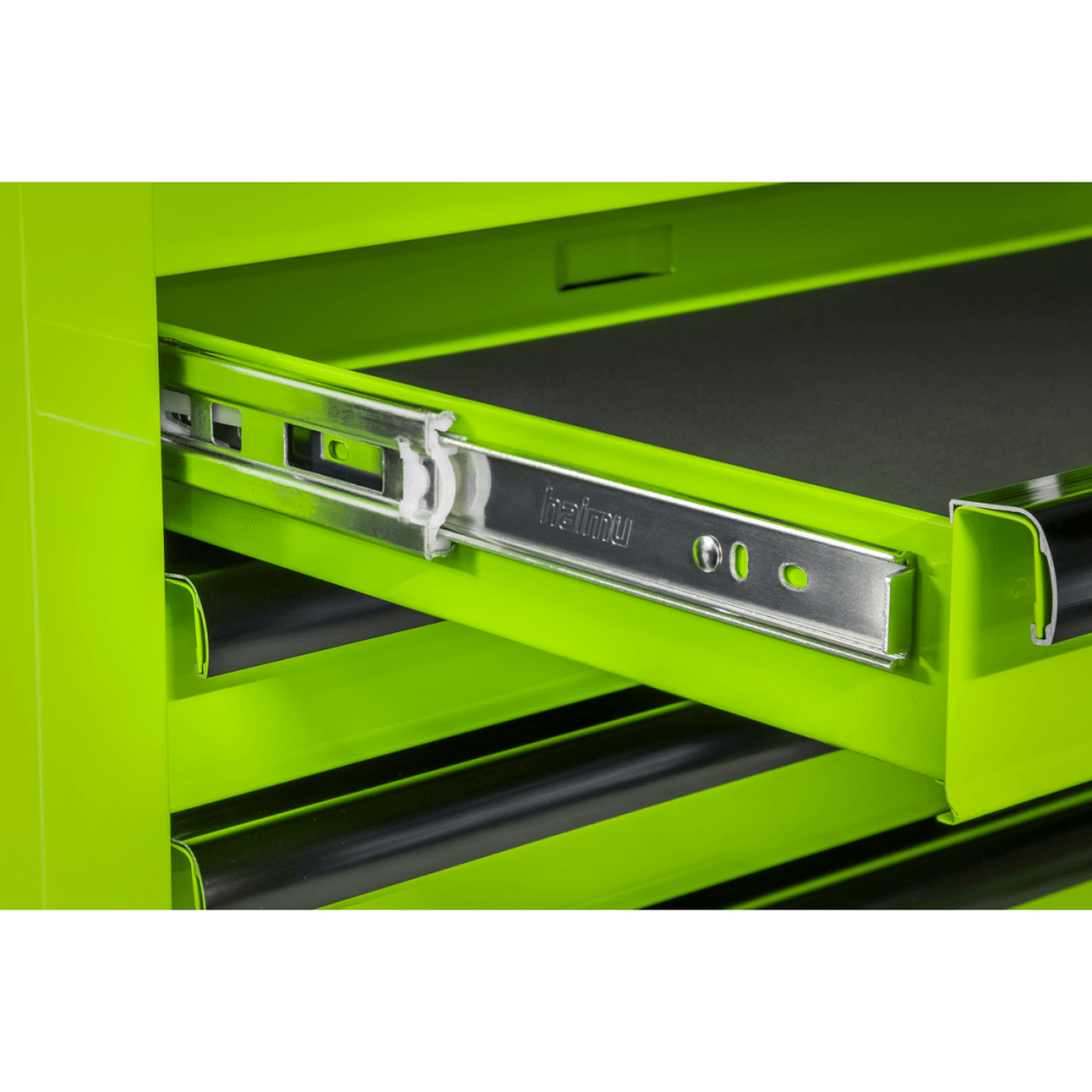 Superline PRO Rollcab 7 Drawer - Green/Black Model No- AP26479THV