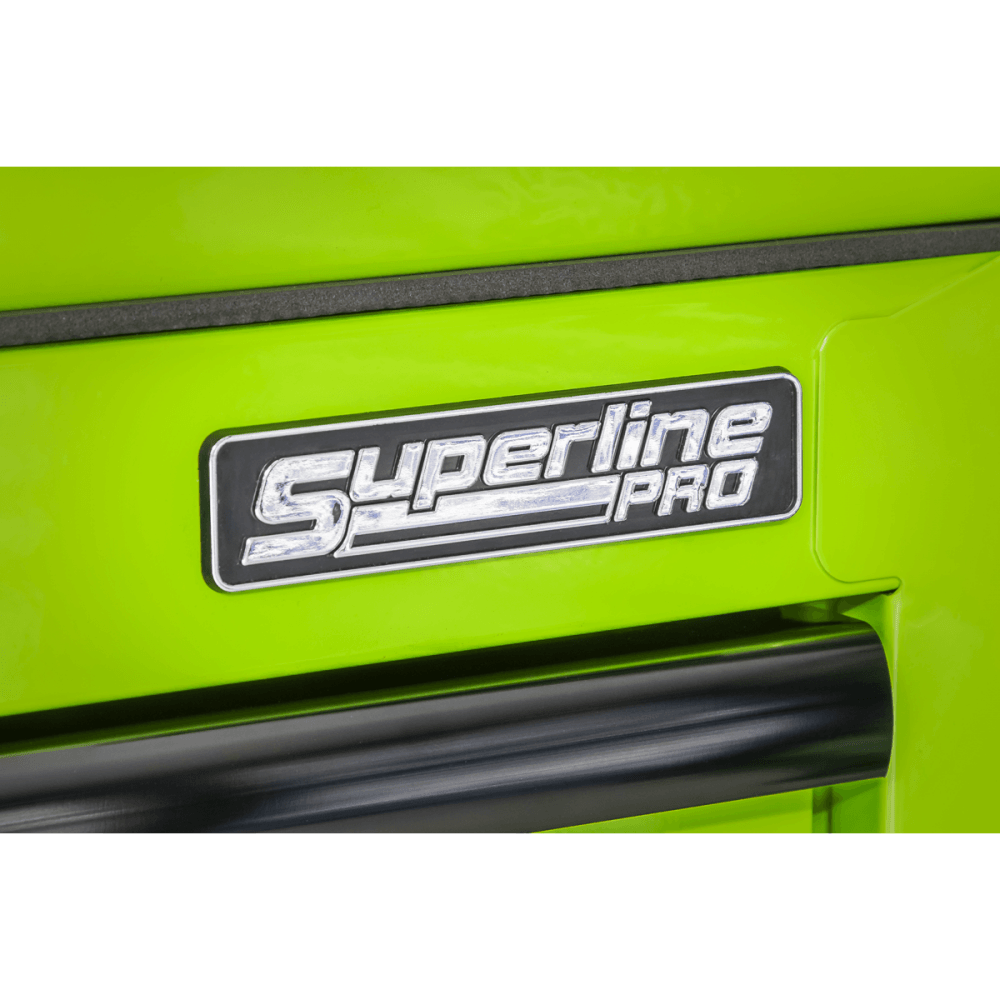 Superline PRO Rollcab 7 Drawer - Green/Black Model No- AP26479THV
