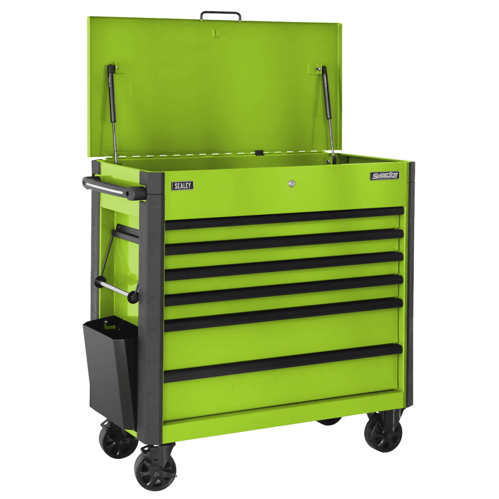 Tool Trolley 6 Drawer - Green : Model No- AP366HV