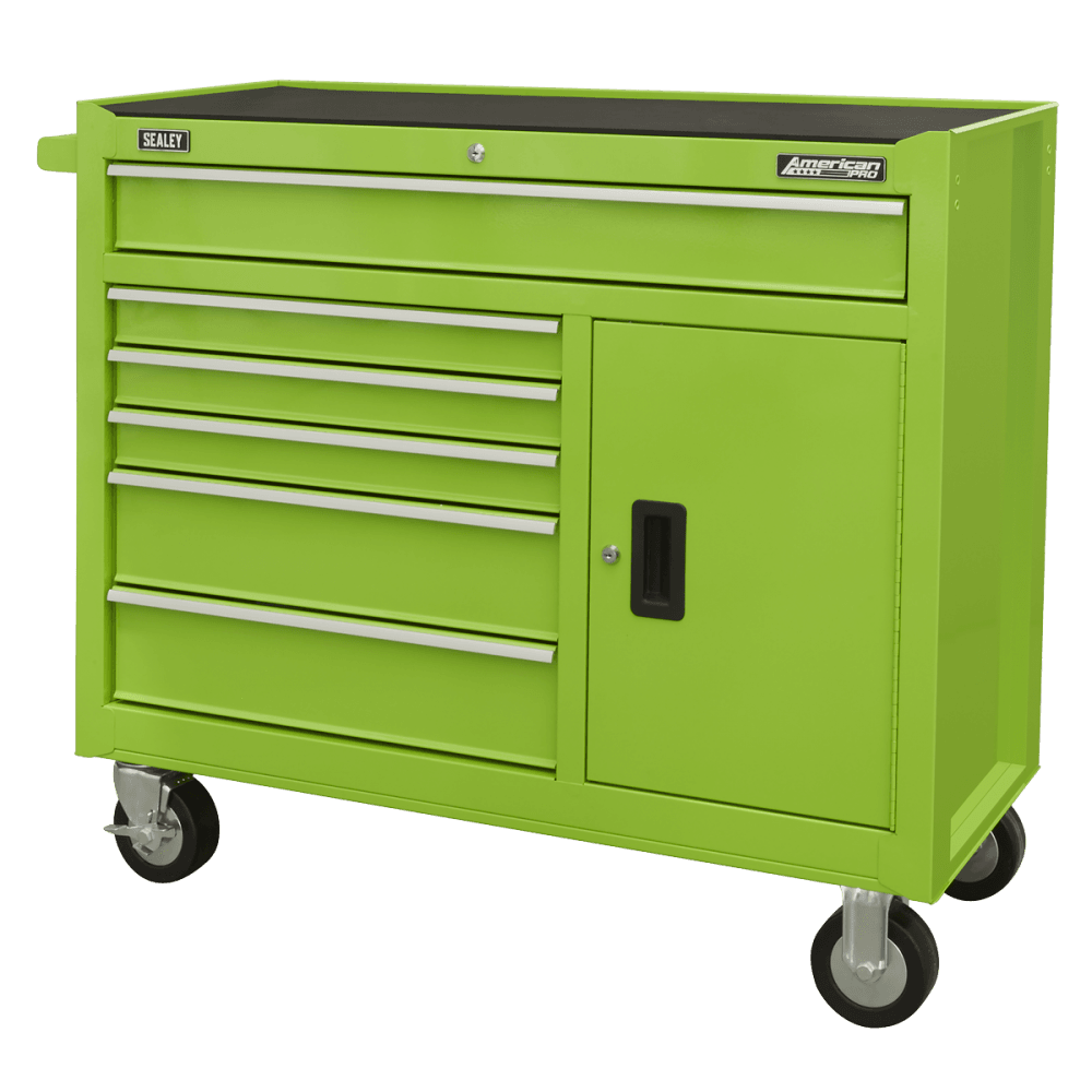 American PRO Rollcab 6 Drawer - Green Model No- AP4106HV