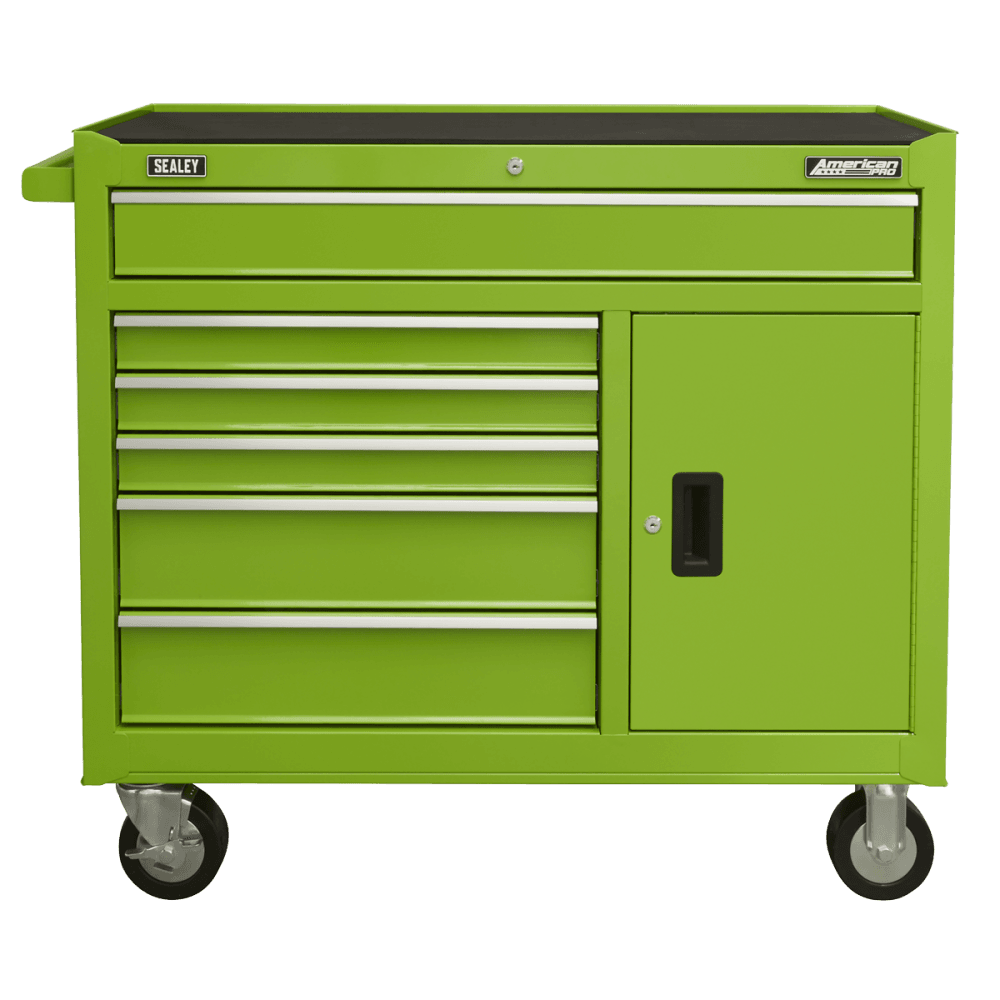 American PRO Rollcab 6 Drawer - Green Model No- AP4106HV