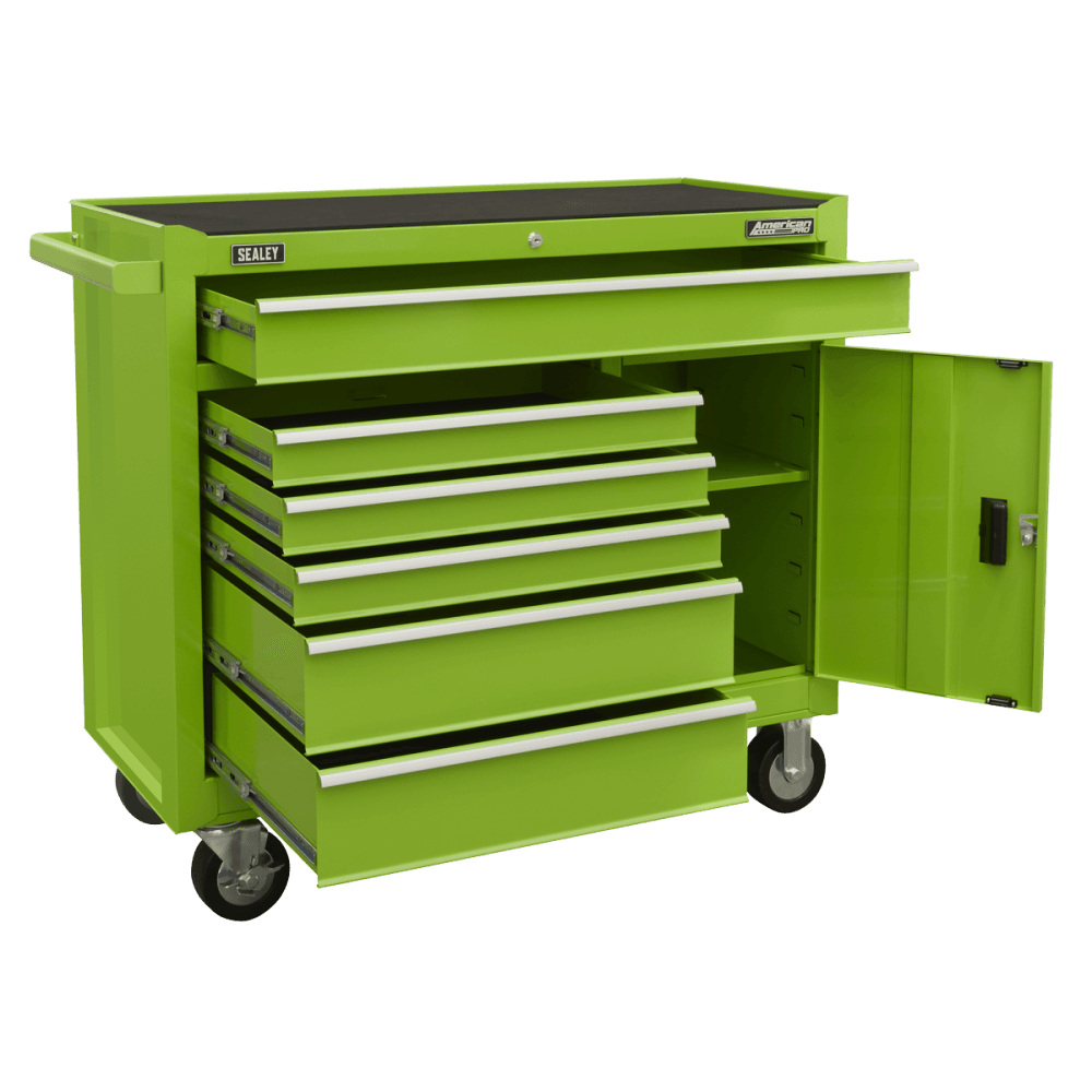 American PRO Rollcab 6 Drawer - Green Model No- AP4106HV
