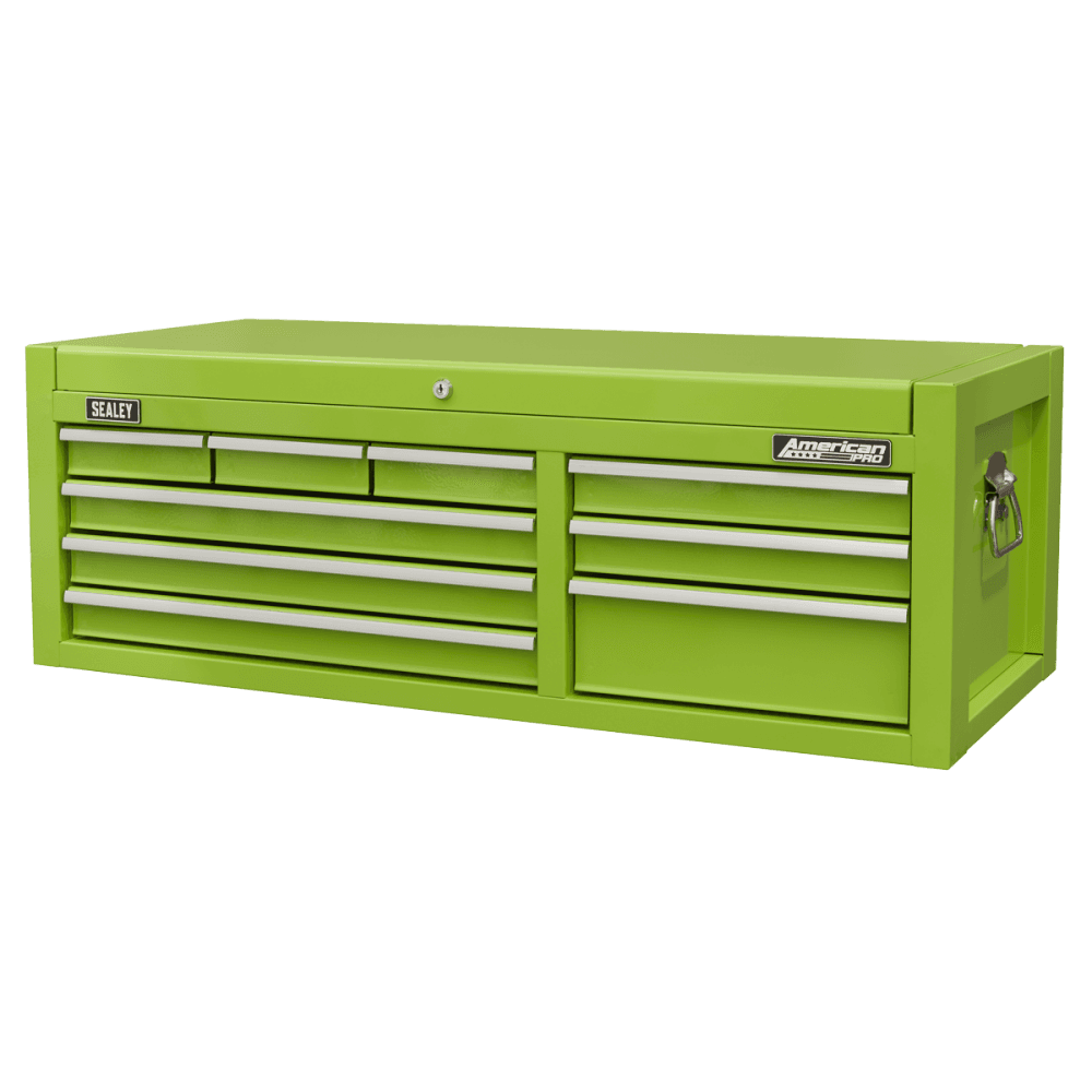 American PRO Topchest 9 Drawer - Green Model No- AP4109HV