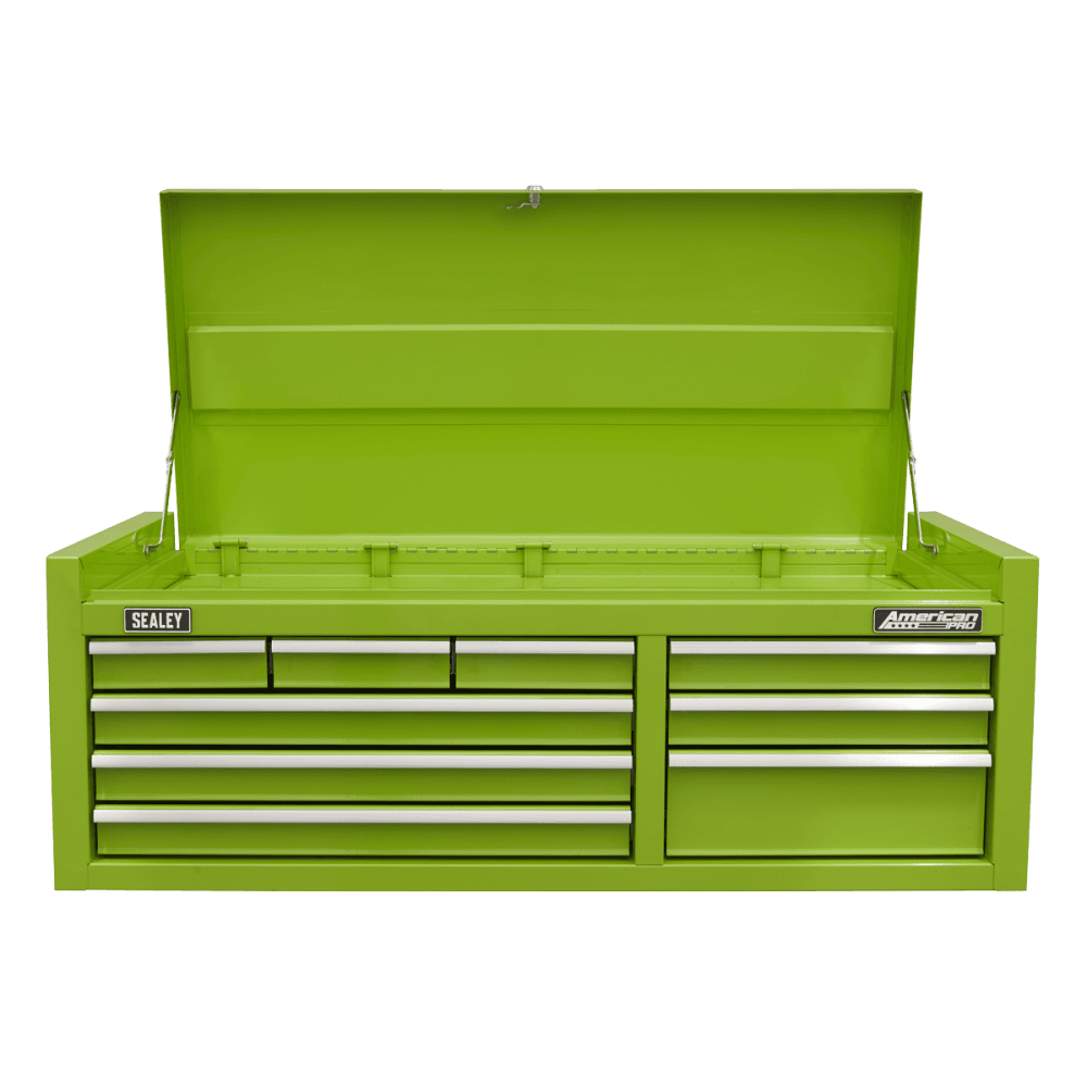 American PRO Topchest 9 Drawer - Green Model No- AP4109HV
