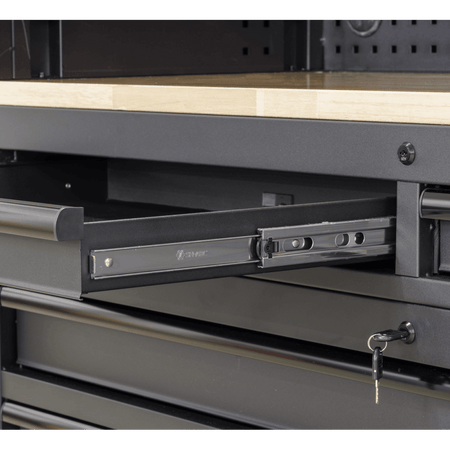 Superline PRO Black Edition Top Hutch & 2 Drawer Riser 1549mm Model No- AP6203BE