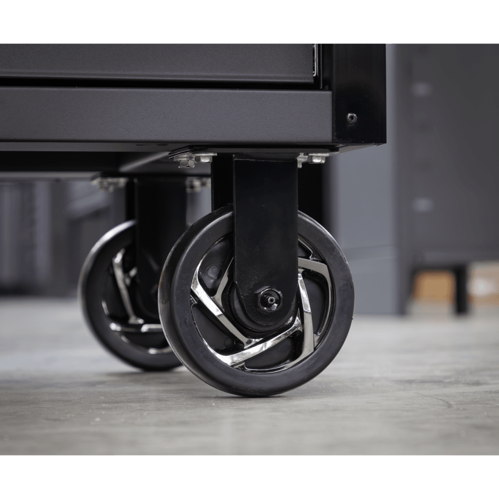 Superline PRO Black Edition Mobile Trolley with Wooden Worktop 15 Drawer 1549mm Model No- AP6215BE