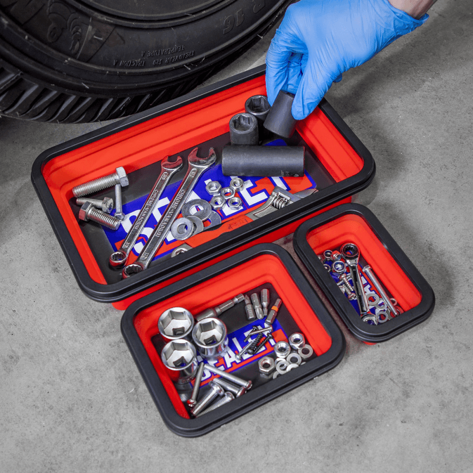 Collapsible Magnetic Parts Tray - Set of 3 Model No- APCMTS