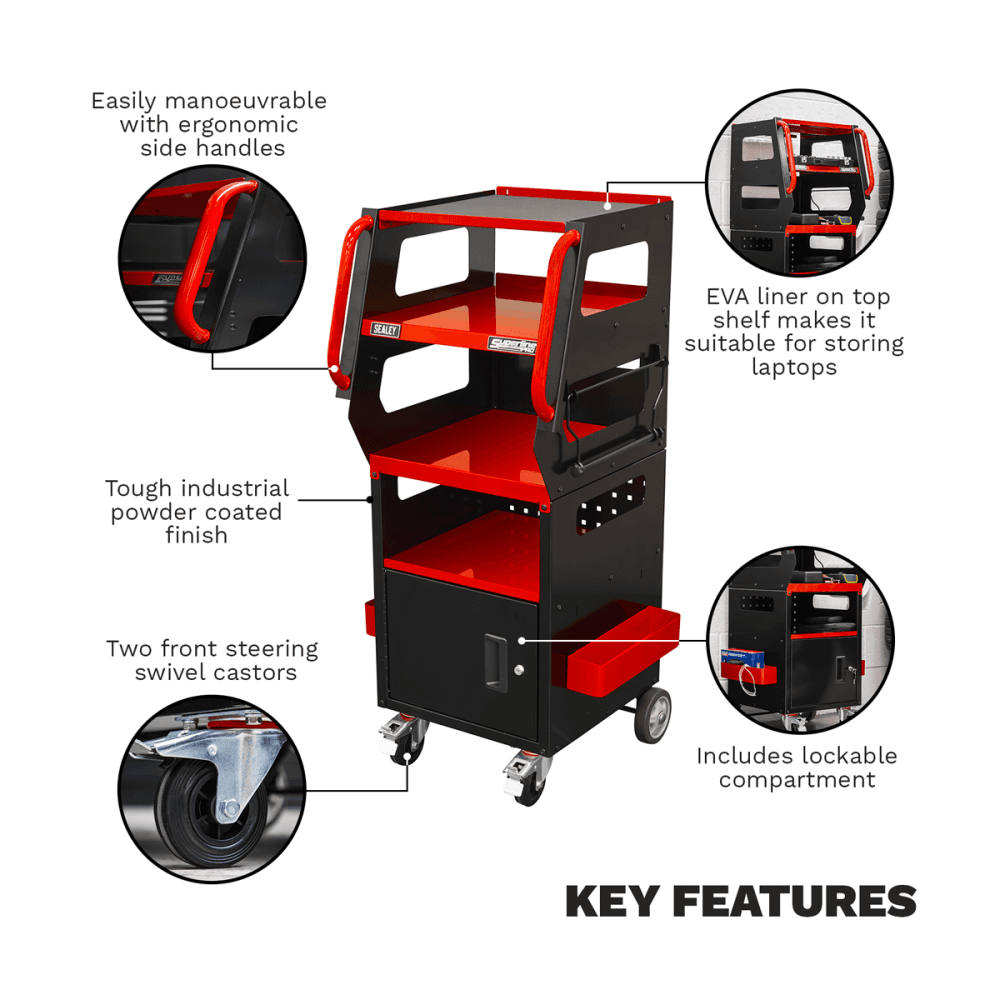 Diagnostics Trolley 4-Level Model No- APDT435R