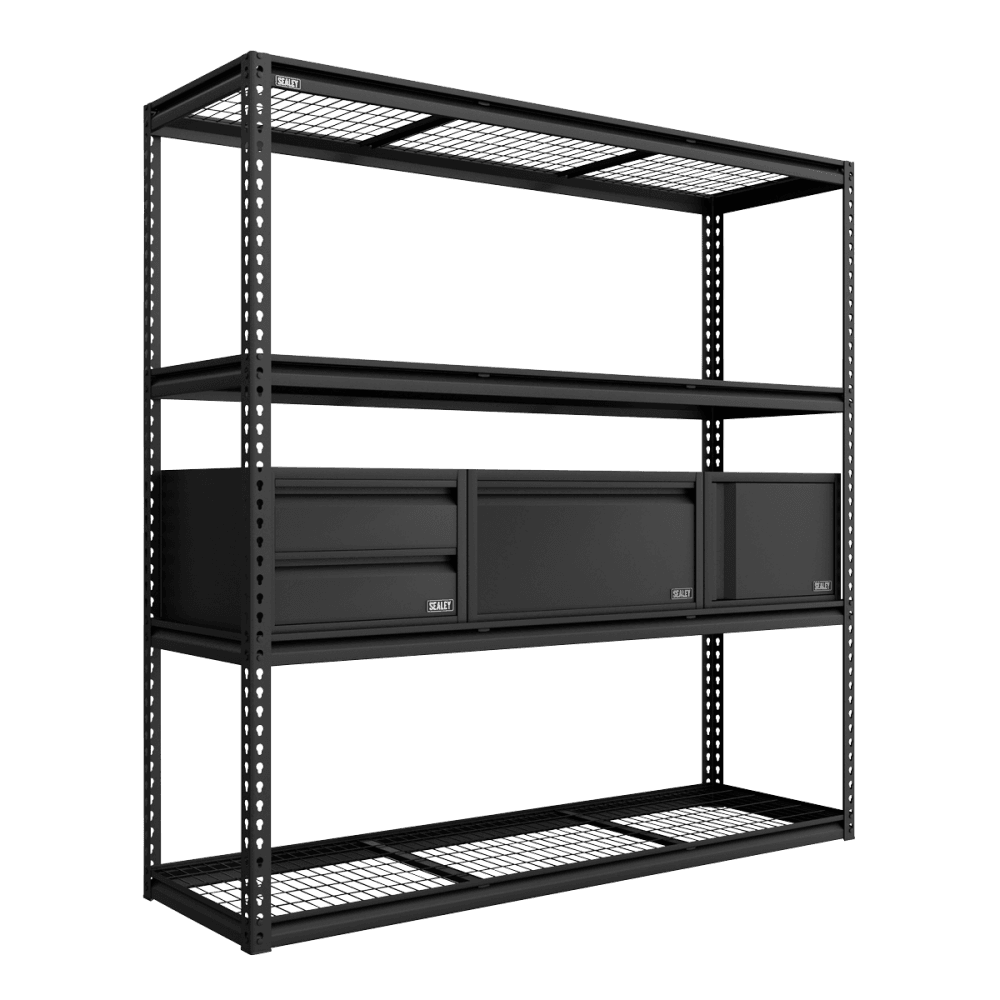 Heavy-Duty Modular Racking Kit with 3 Storage Units Model No- APMRCOMBO1