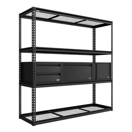 Heavy-Duty Modular Racking Kit with 3 Storage Units Model No- APMRCOMBO1