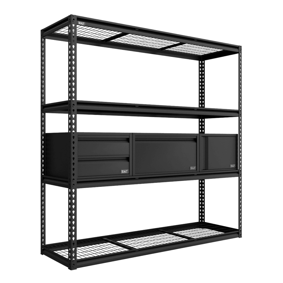 Heavy-Duty Modular Racking Kit with 3 Storage Units Model No- APMRCOMBO1