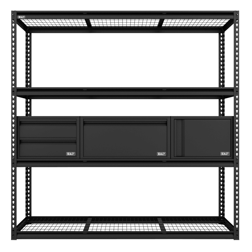 Heavy-Duty Modular Racking Kit with 3 Storage Units Model No- APMRCOMBO1