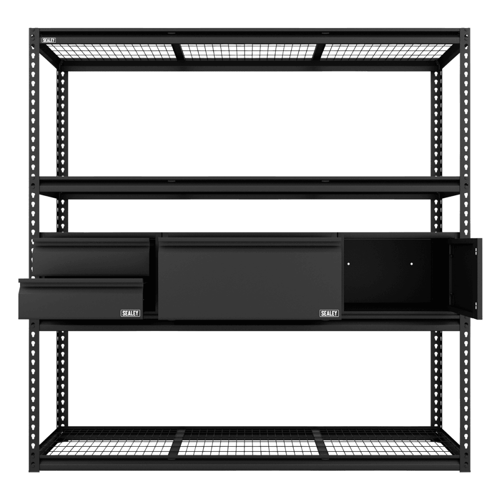 Heavy-Duty Modular Racking Kit with 3 Storage Units Model No- APMRCOMBO1