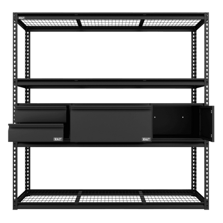 Heavy-Duty Modular Racking Kit with 3 Storage Units Model No- APMRCOMBO1