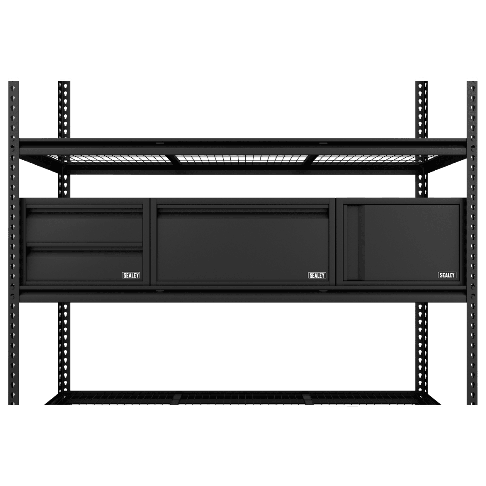 Heavy-Duty Modular Racking Kit with 3 Storage Units Model No- APMRCOMBO1