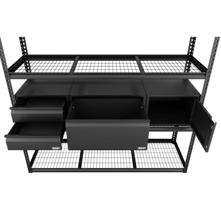 Heavy-Duty Modular Racking Kit with 3 Storage Units Model No- APMRCOMBO1