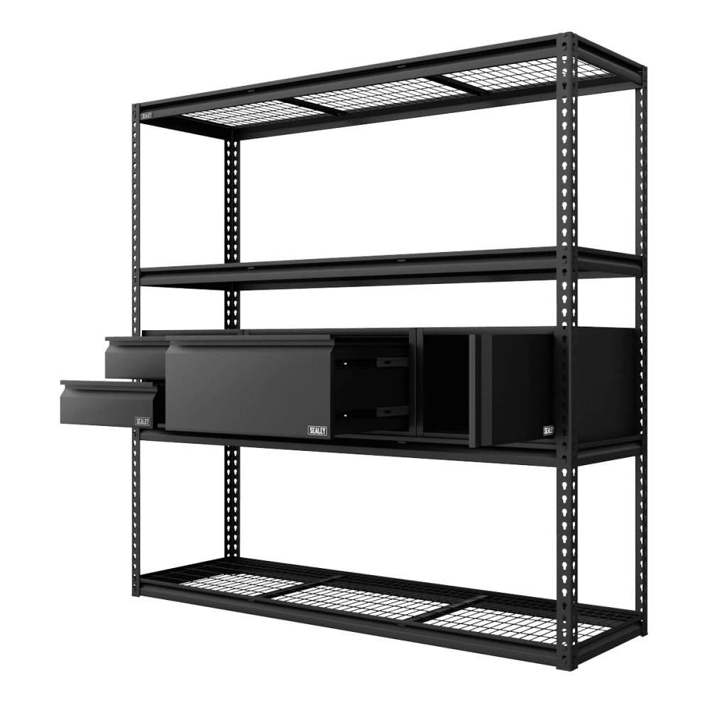 Heavy-Duty Modular Racking Kit with 3 Storage Units Model No- APMRCOMBO1