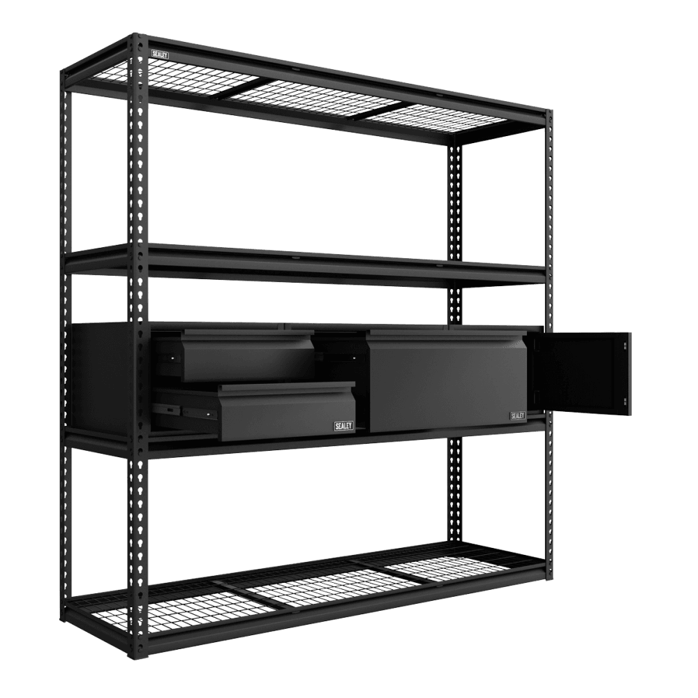 Heavy-Duty Modular Racking Kit with 3 Storage Units Model No- APMRCOMBO1