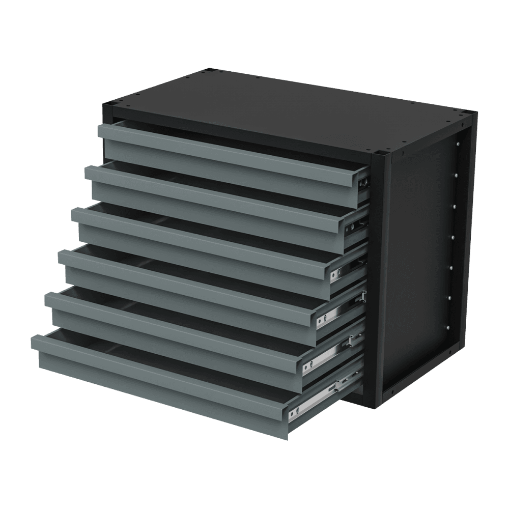 Modular Storage Mid Unit 6 Drawer 580mm Model No- APMRM1