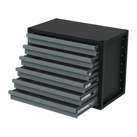 Modular Storage Mid Unit 6 Drawer 580mm Model No- APMRM1