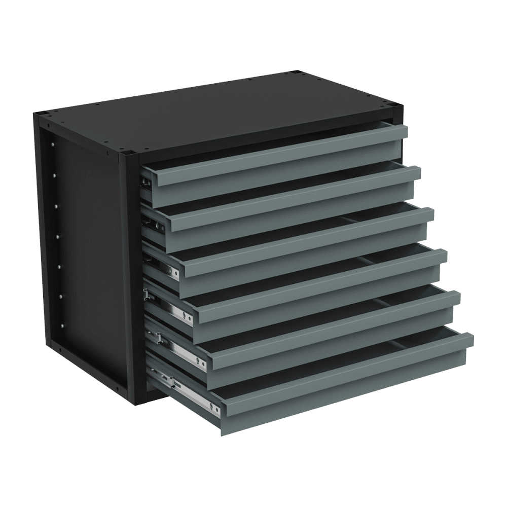 Modular Storage Mid Unit 6 Drawer 580mm Model No- APMRM1
