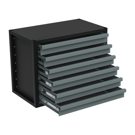 Modular Storage Mid Unit 6 Drawer 580mm Model No- APMRM1