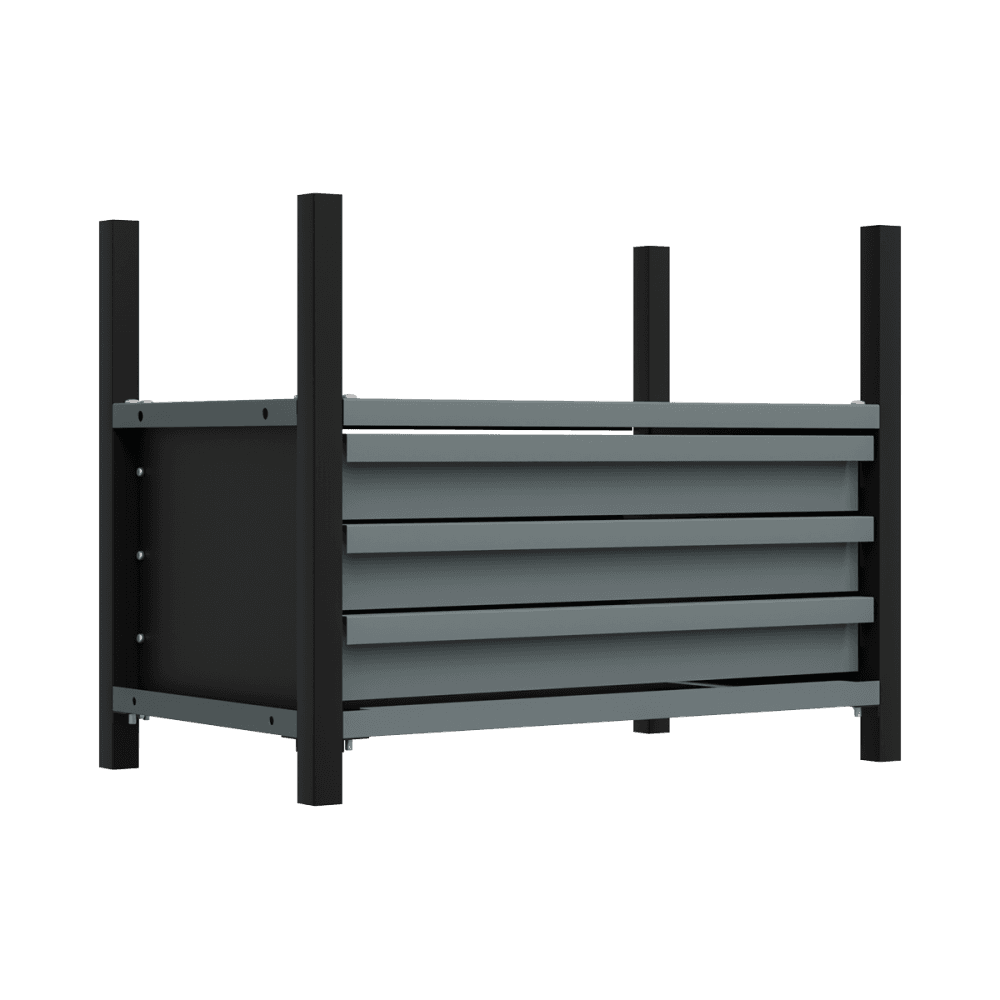 Modular Storage Mid Unit 3 Drawer & 1 Shelf 580mm : Model No- APMRM2