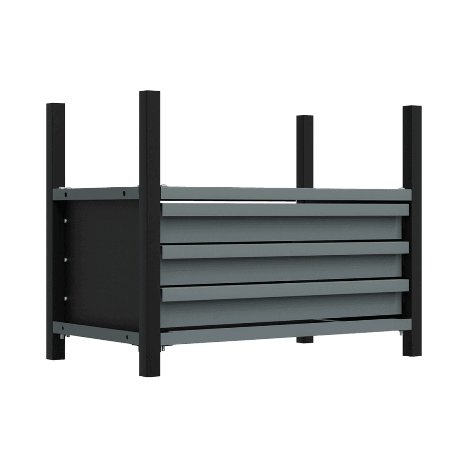 Modular Storage Mid Unit 3 Drawer & 1 Shelf 580mm : Model No- APMRM2