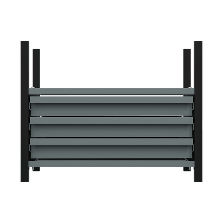 Modular Storage Mid Unit 3 Drawer & 1 Shelf 580mm : Model No- APMRM2