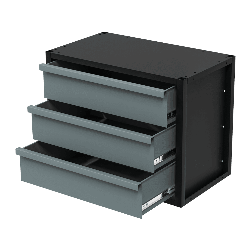 Modular Storage Mid Unit 3 Drawer 580mm : Model No- APMRM3