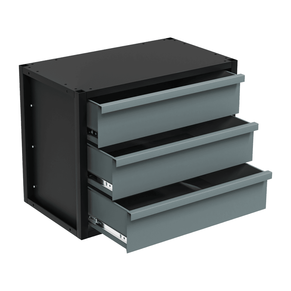 Modular Storage Mid Unit 3 Drawer 580mm : Model No- APMRM3