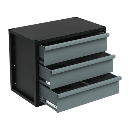 Modular Storage Mid Unit 3 Drawer 580mm : Model No- APMRM3