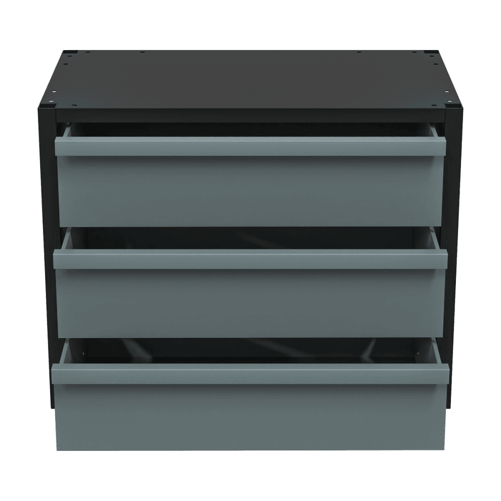 Modular Storage Mid Unit 3 Drawer 580mm : Model No- APMRM3