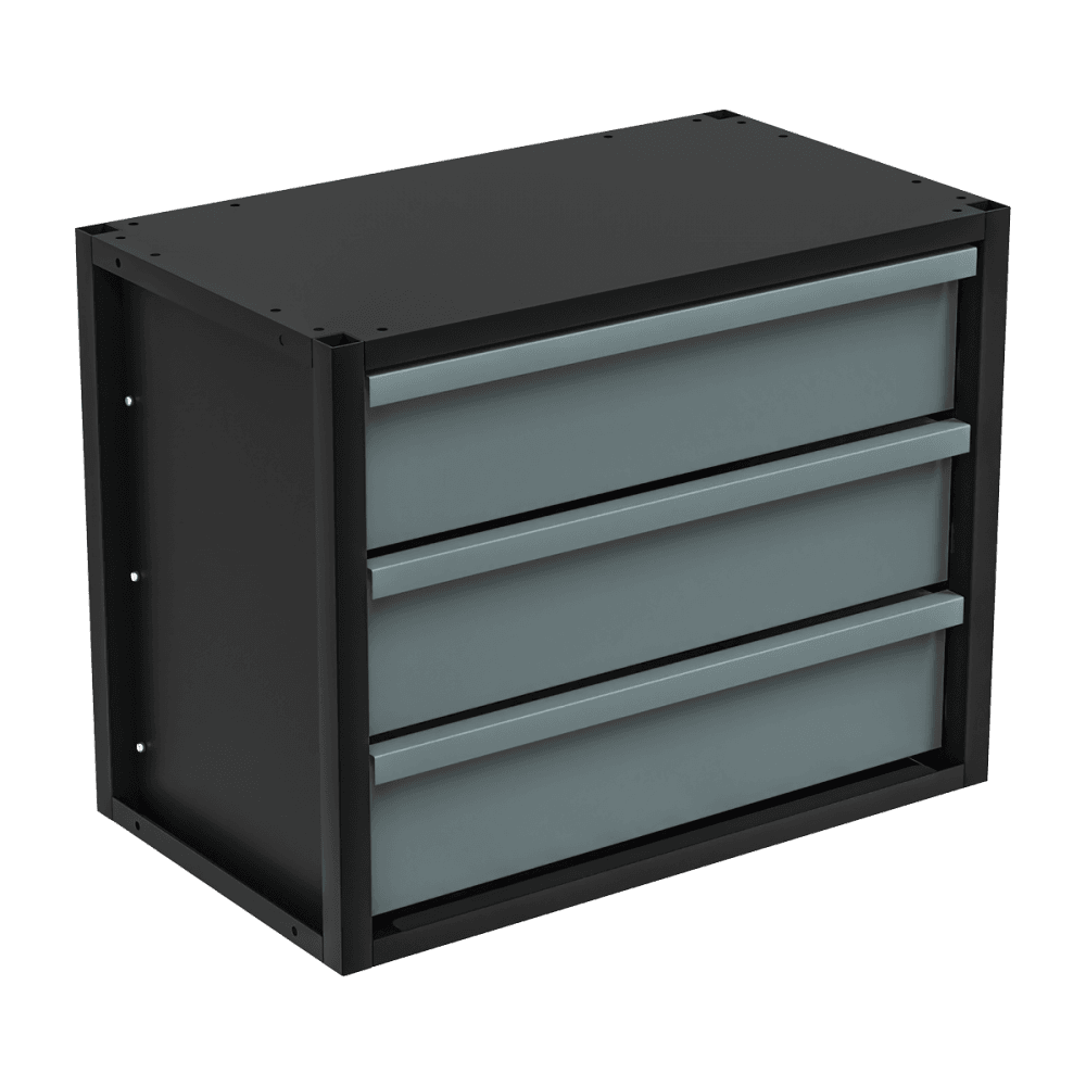 Modular Storage Mid Unit 3 Drawer 580mm : Model No- APMRM3