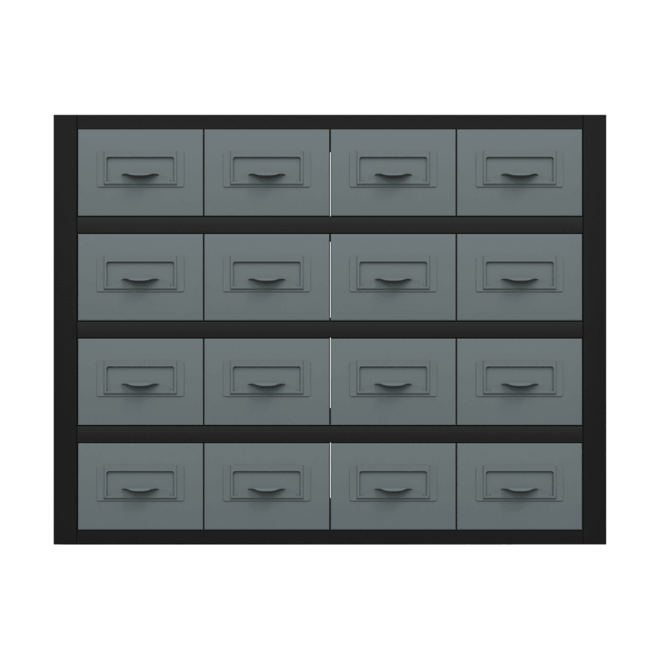 Modular Storage Mid Unit 16 Small Drawers 580mm : Model No- APMRM5