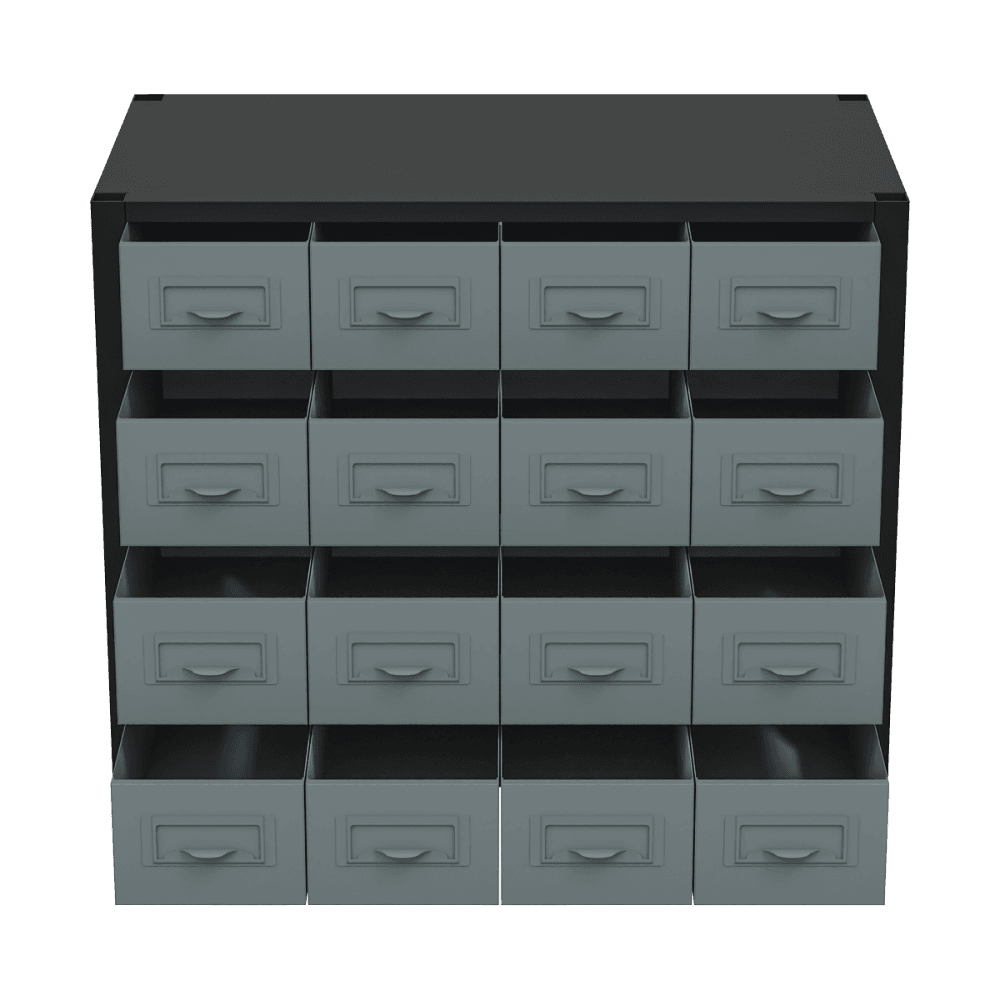 Modular Storage Mid Unit 16 Small Drawers 580mm Model No- APMRM5