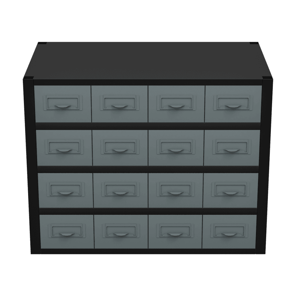 Modular Storage Mid Unit 16 Small Drawers 580mm Model No- APMRM5