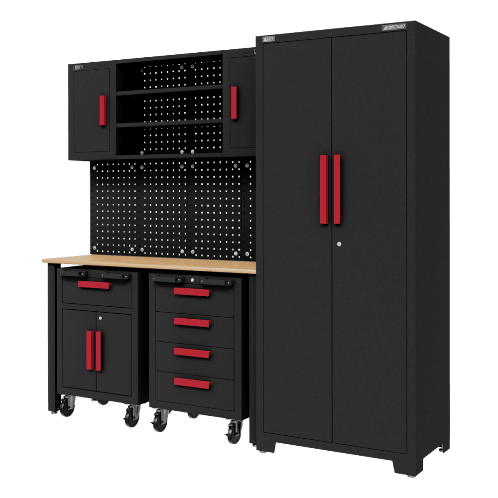 Complete Garage Storage System with 2 Mobile Trolleys Model No- APMS12OP
